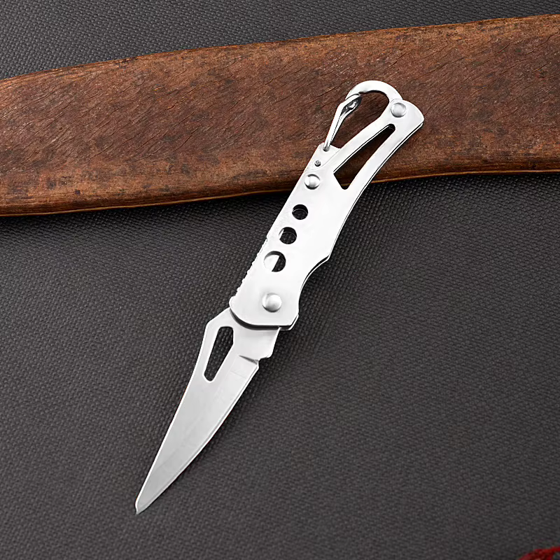 Outdoor Mini Knife Keychain Portable Paring Folding Knife Survival Knife for Hunting Camping Fishing Fruit Cutting Tool — image 6
