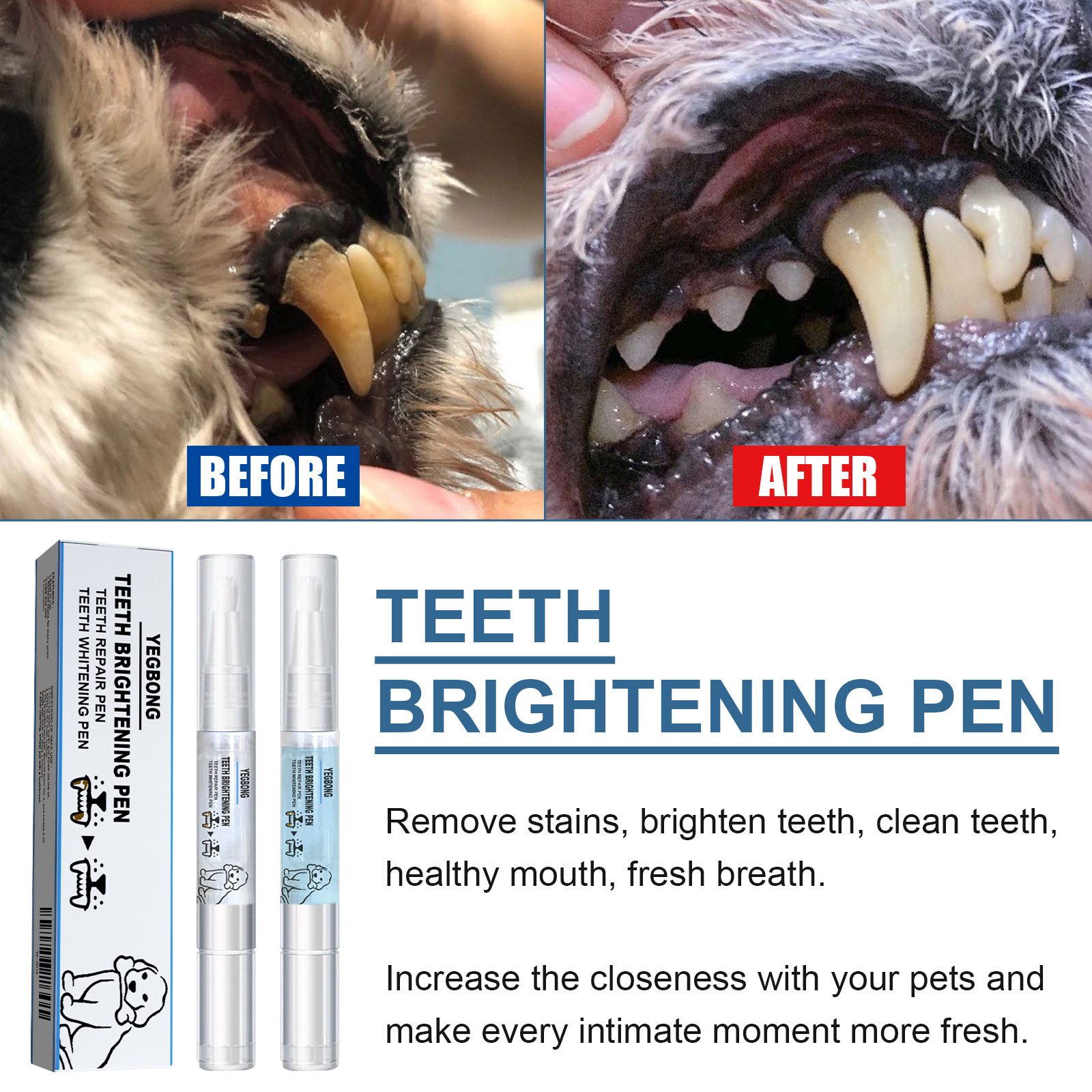 Pet teething pen, dog, cat, tartar, tartar cleaning tool — image 4