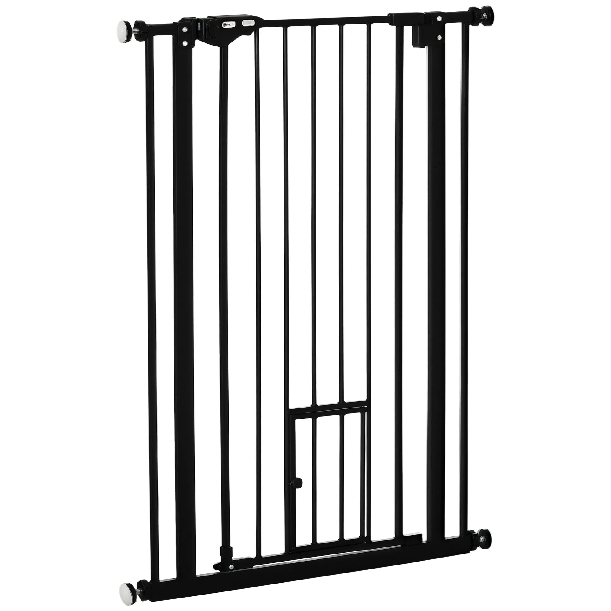 41" Easy Open Indoor Dog Gates for Doorways, House, Stair - Black — image 1