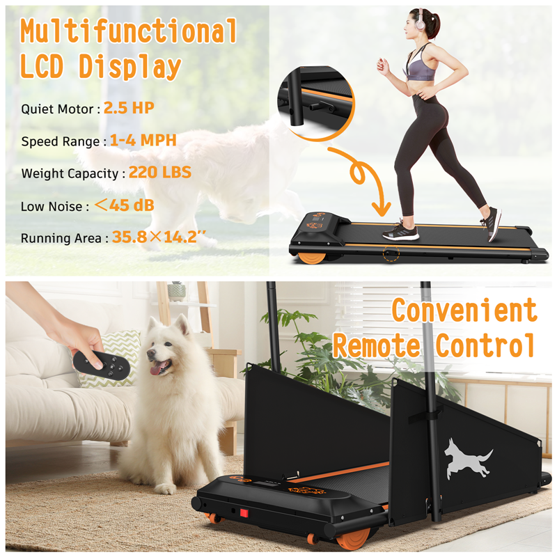 Dog Treadmill Small Dogs - Dog Treadmill For Medium Dogs - Dog Pacer Treadmill For Healthy & Fit Pets - Dog Treadmill Run Walk — image 4