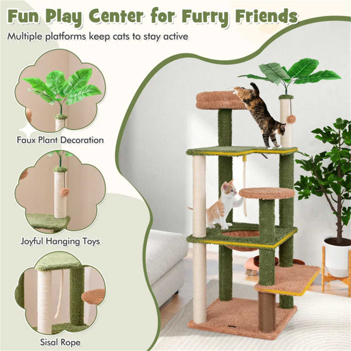 Multilevel Cat Tree, Cat Apartment — image 10