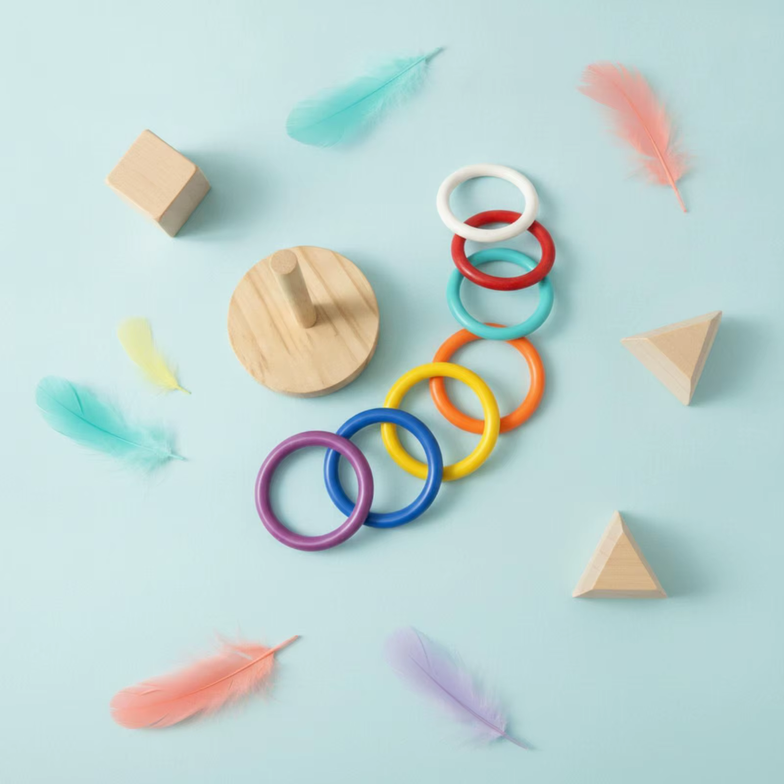 Parrot Training Rings Bird Interactive Toy with Seven Colorful Hoops for Parrot Playground and Learning — image 4