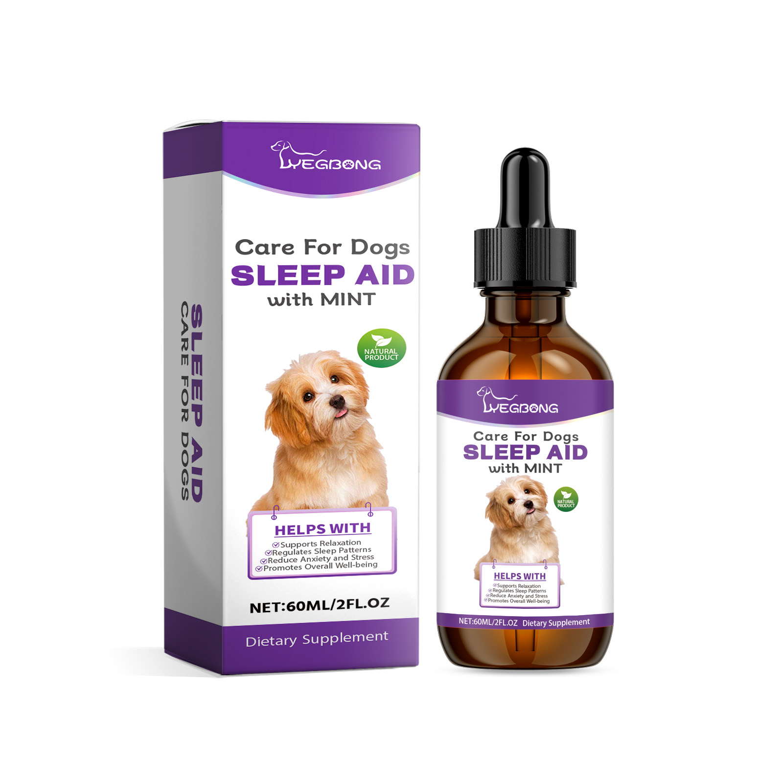Dog Sleep Drops Pamper Dogs Sleeping At Night Pet Sleep Care Drops Supplement — image 1