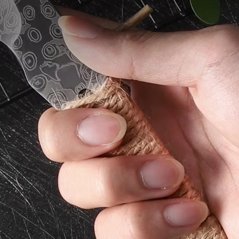 High Hardness Small Straight Knife Pattern Household Handmade Stainless Steel Multi-Purpose Knife DIY Knife EDC Tool — image 3