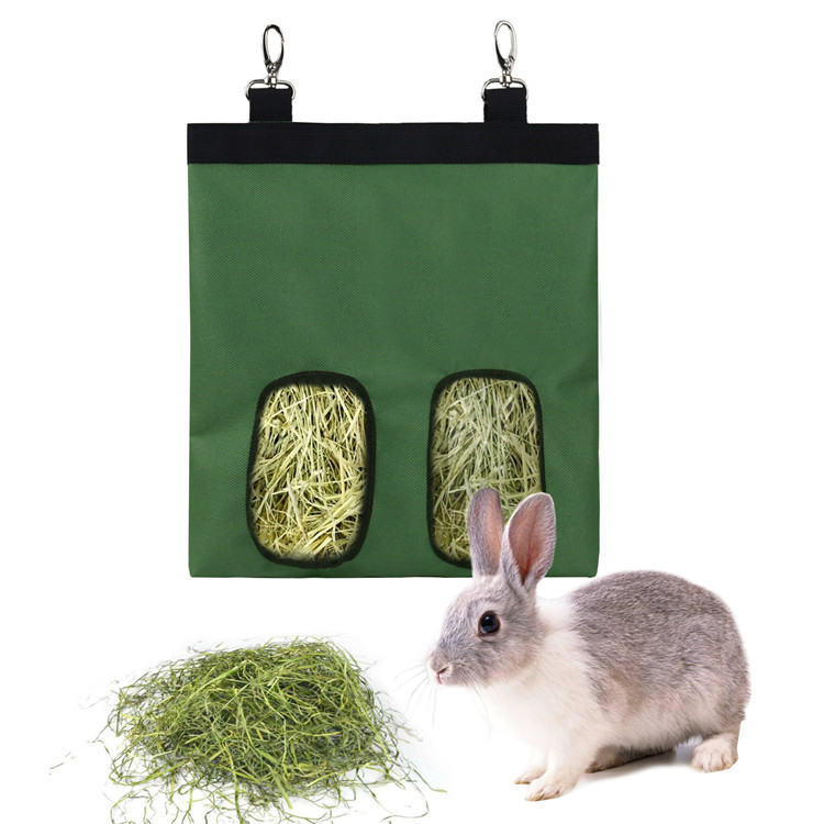 Rabbit Feeding Bag Pet Thatched Bag Mole Feeding Bag Hay Bag Feeder Bag — image 3