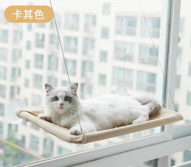 US LOCAL STOCK Hiphoppet Best Selling Washable Window-Mounted Sucker Cat Hammock Cat Nest Seat Elaxing Spot To Lounge For Cats — image 4
