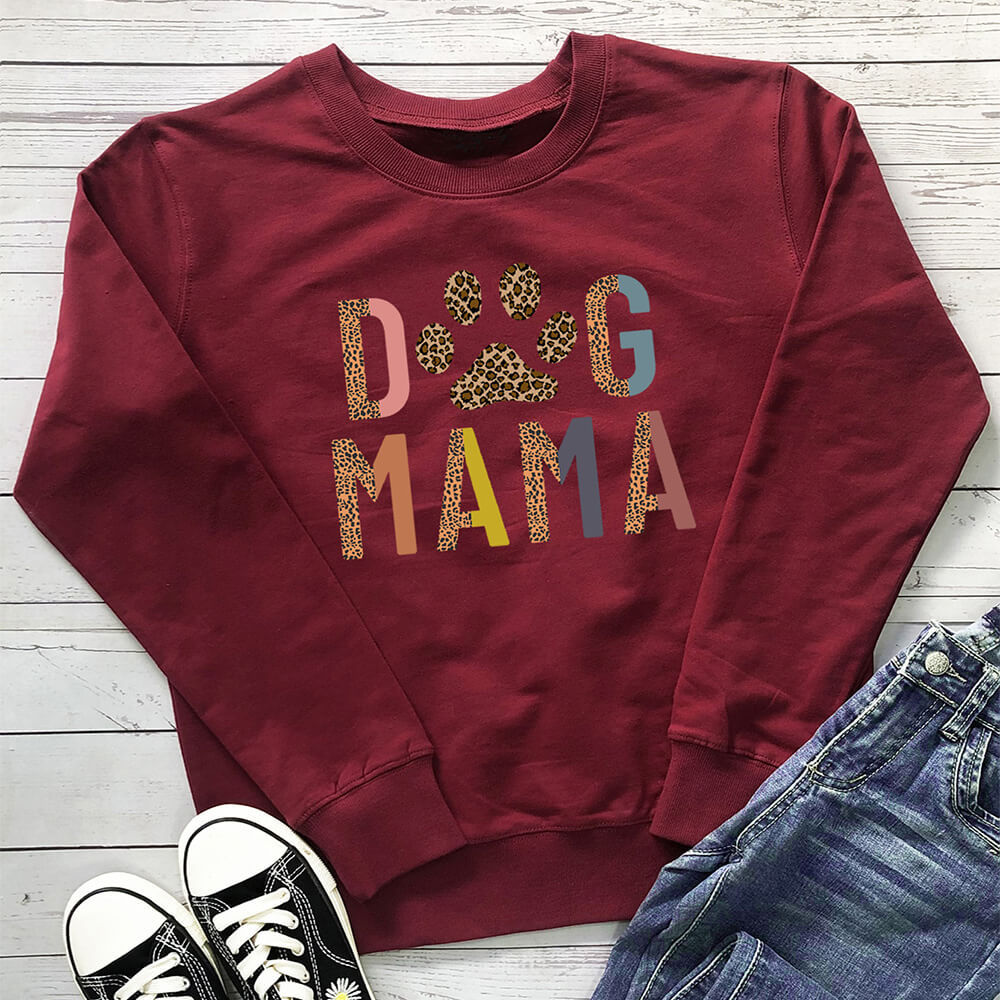 Dog MaMa letter dog mom animal hobby themed printed hoodie — image 8