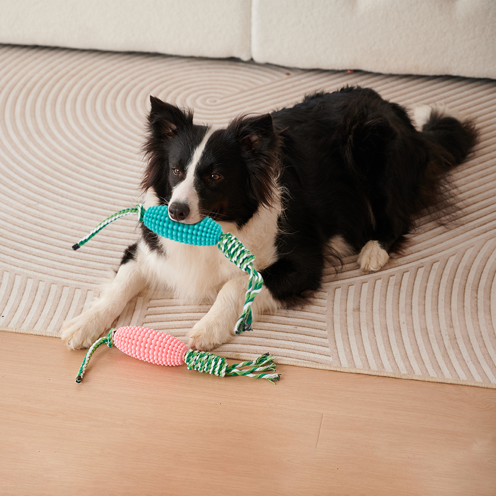 Cepillo Dental Interactivo para Perros con Juguetes de Maíz para Cerdos Agresivos — imagen 2