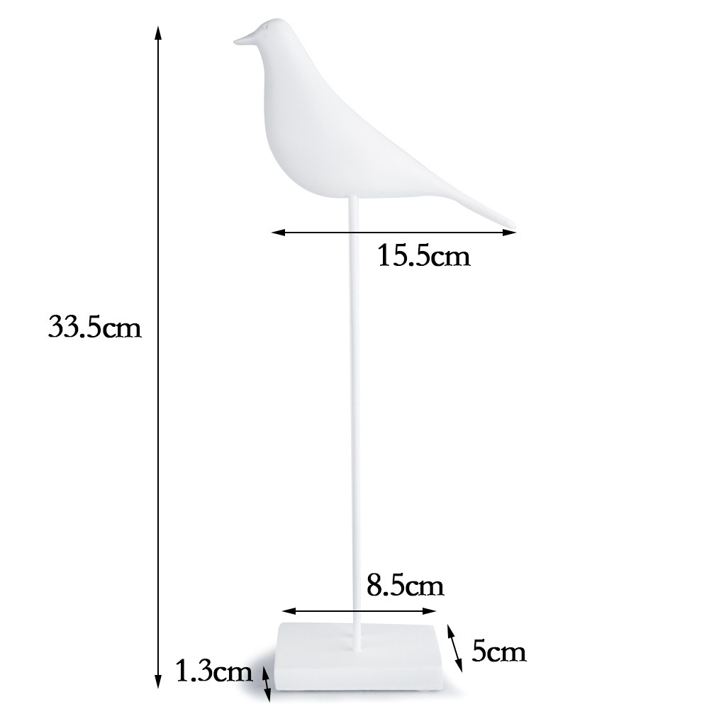 Decoraciones de pájaros palomas en negro y blanco creativas para decorar el hogar — imagen 1