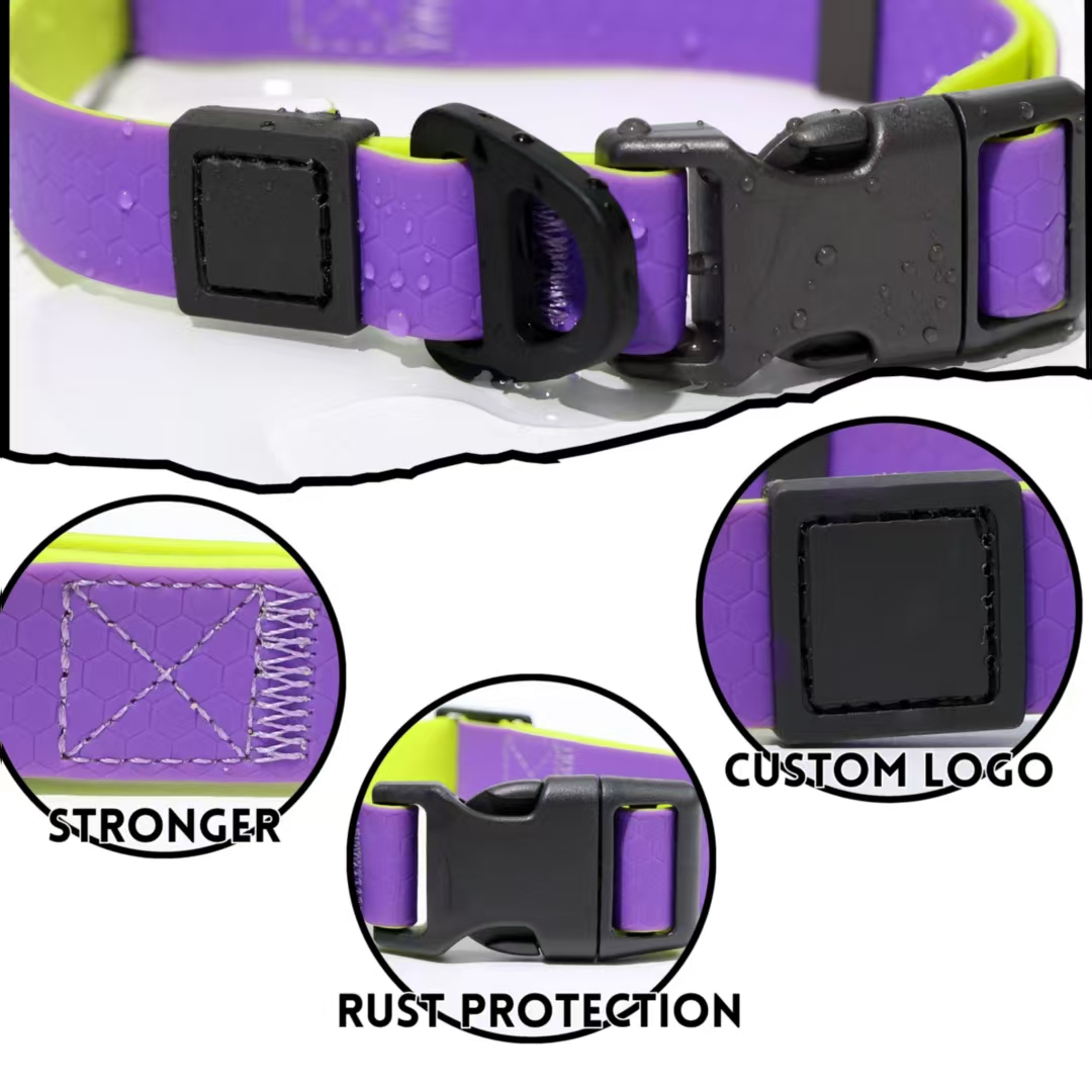 Set de Guía para Mascotas con Superficie Embossada en Miel y Dos Colores: Elegancia y Seguridad — imagen 3