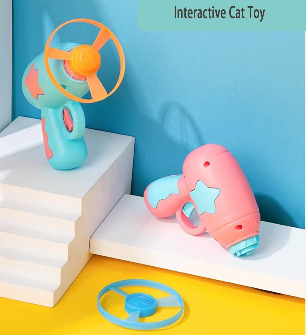 Interactive Cat Toy For Indoor Cats Cat Toy Gun Spinning Funny Cat Toys — image 3