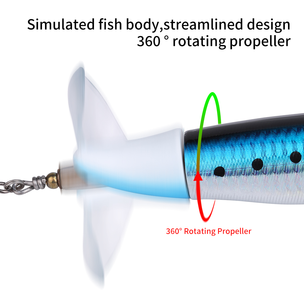Kit de 10 Piezas de Linternas de Pesca Premium con Hilo de Propulsión, Ganchos Duraderos y Acciones Realistas para Agua Dulce — imagen 7