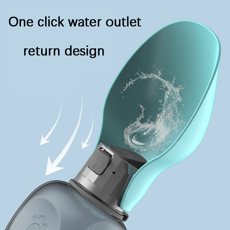 800ml Dogs Water Bottle Portable High Capacity Leakproof Pet Foldable Drinking Bowl Golden Retriever Outdoor Walking Supplies Pet Products — image 6