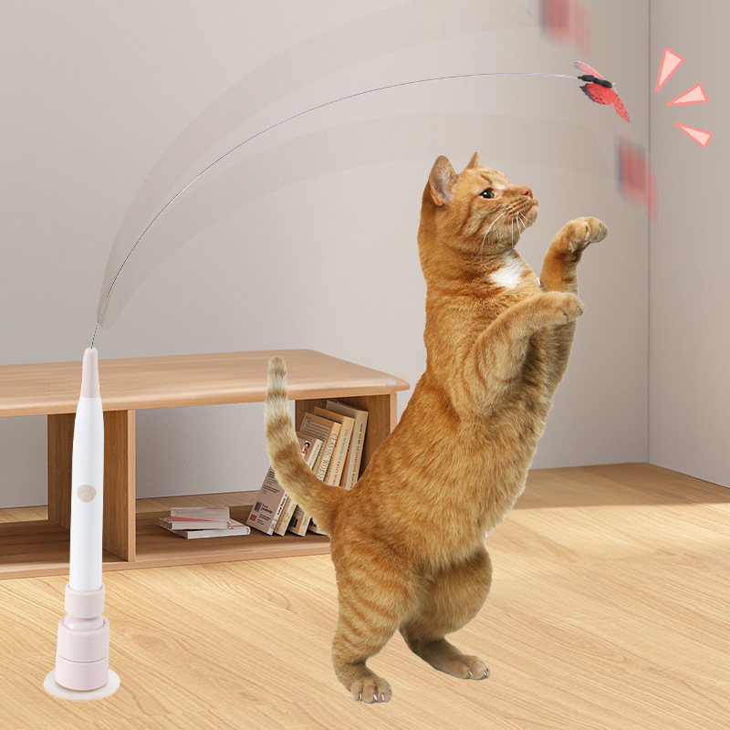 Juguetes eléctricos para gatos con función de burla automática que se puede sujetar en la mano — imagen 5