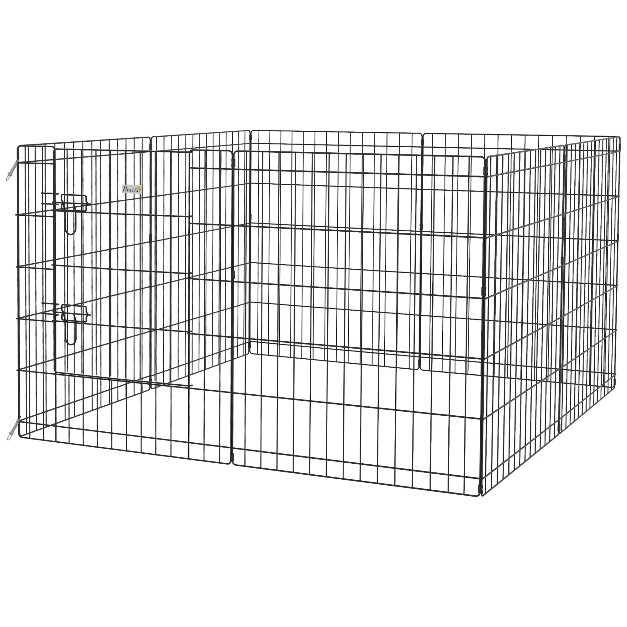 Foldable Metal Exercise Pet Playpen Yard Dog Puppy Kennel Cage 8 Panel — image 1