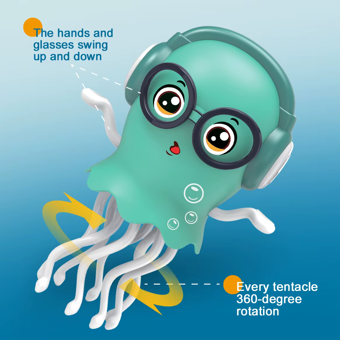 Juguete Eléctrico de Medusa Bailarina que Camina, Pulpo con Sensor Automático de Obstáculos, Luces LED Inteligentes y Música — imagen 4