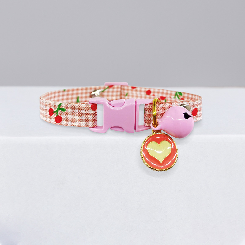 Collar con Campana de Punto Polka para Gatos y Perros Pequeños, Accesorio de Moda para Mascotas — imagen 2