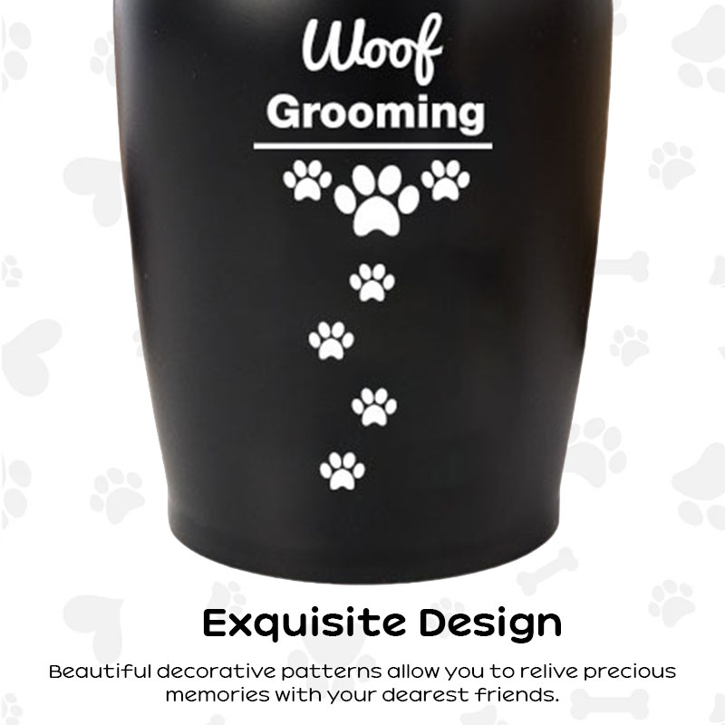 Urnas de Recuerdo para Mascotas en Acero Inoxidable: Negro Portátil y Resistentes a la Humedad, Conservador de Cenizas Pequeñas para Animales de Compañía — imagen 4