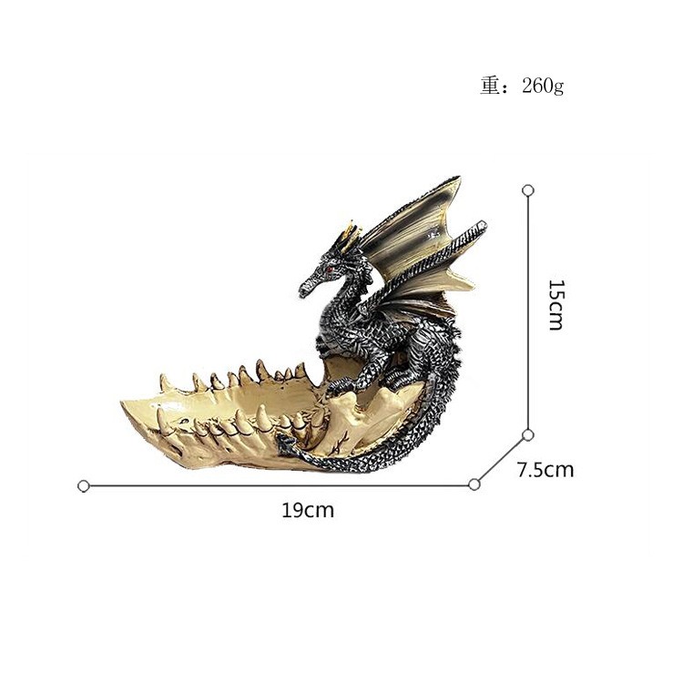 Creative, Modern, Minimalist Dragon Tooth Boat, Home and Office Storage, Sculpture, Resin Decoration, Handicrafts — image 6