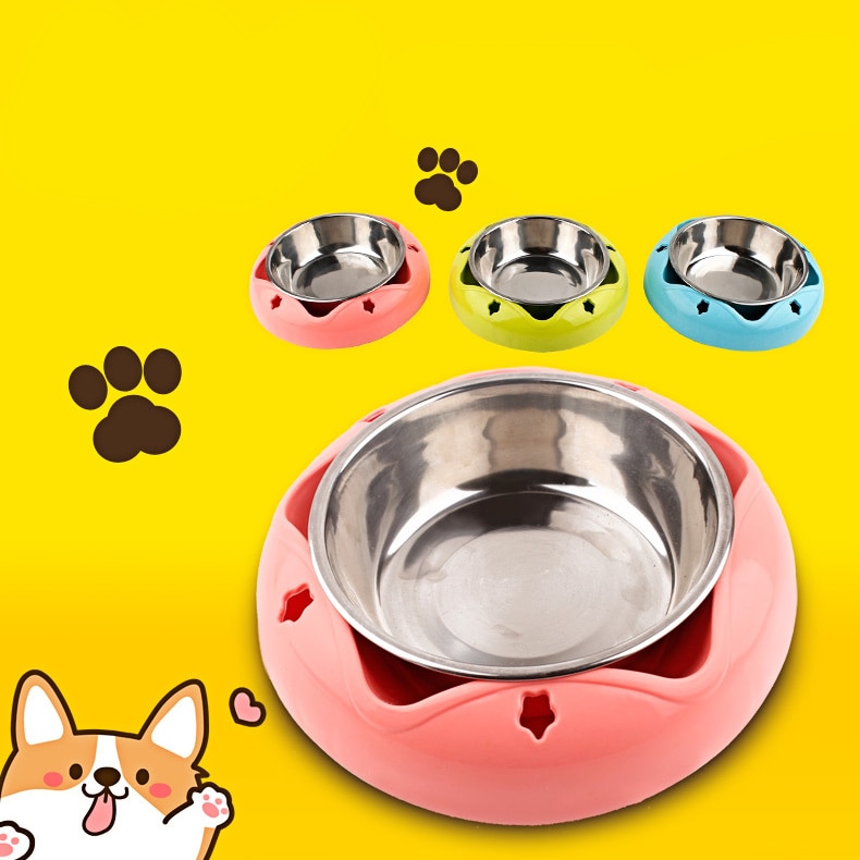 Durable Pet Dog Bowl Stainless Steel Non-slip Drinking Feeding Dual-use Food Feeder For Small Medium Dogs Cats Pet Accessories — image 7