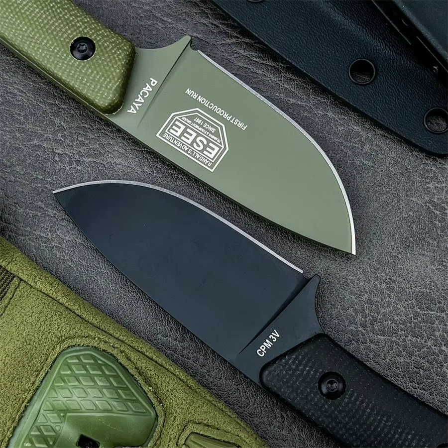Pacaya Straight Knife Hunting Knife Outdoor Knife Craft Knife Camping Equipment Knife with Sheath Gifts for Men — image 5