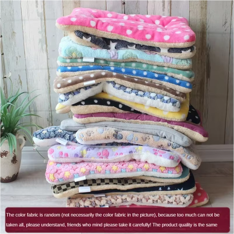Double-sided Pet Mat Mats Short Plush Pet Sleeping Bed for Cats Small Dogs Cute Pet Pad Blanket Warm Kitten Cushion Cat Sofa Bed — image 6