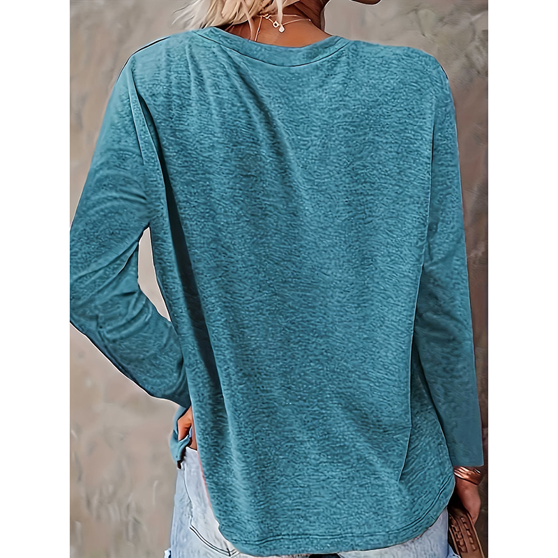 Camiseta de Mujer con Gráficos de Corazón y Huellas de Perro: Top Cozy para Primavera y Otoño — imagen 9