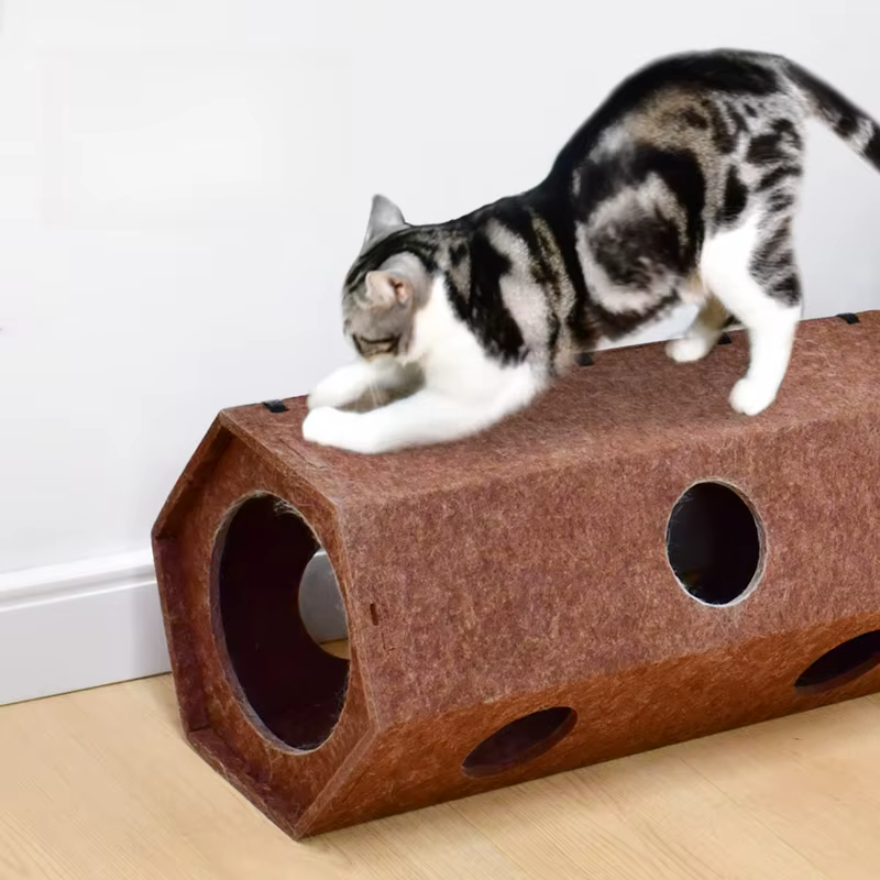 Túneles de Juguete para Gatos en Indoors - Tubos Reutilizables para Comportamiento Natural — imagen 4