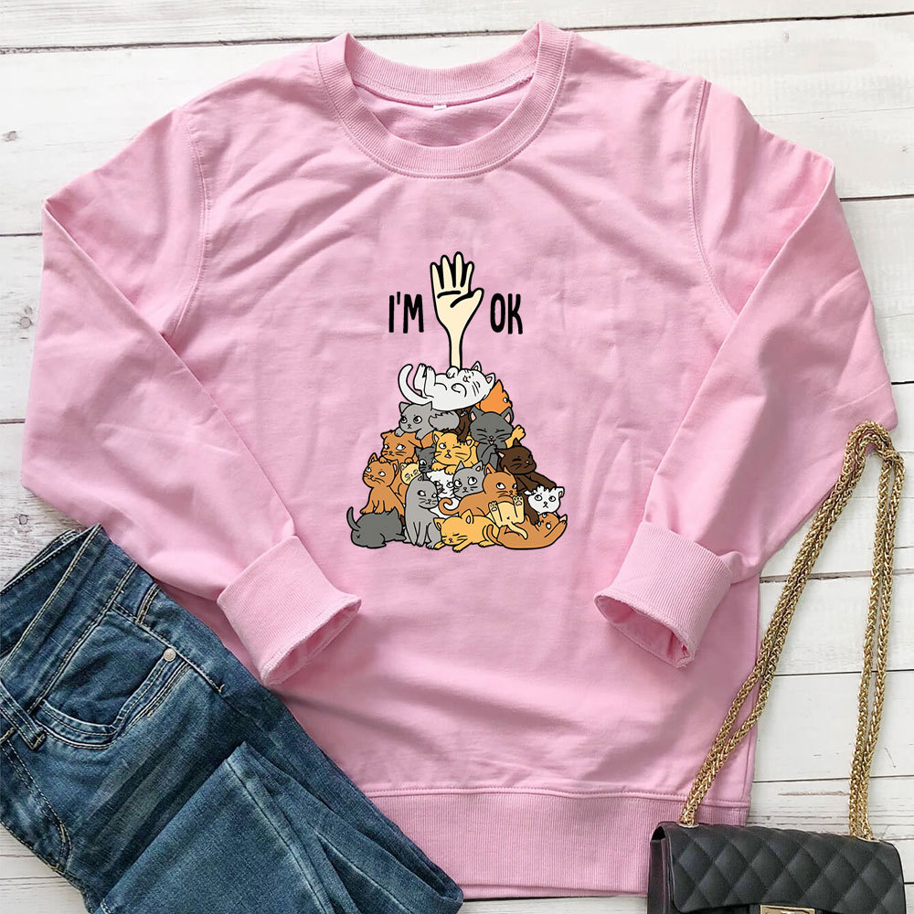 A pile of cat letter printed hoodies — image 7