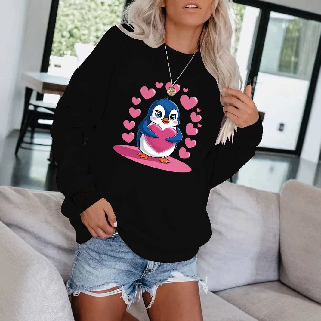 Cartoon Penguin Printed Hoodie — image 4