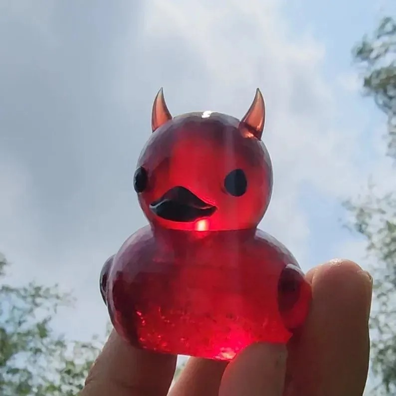 Lil' Devil Ducky Little Devil Duck Car Ornaments Decoration Halloween — image 1