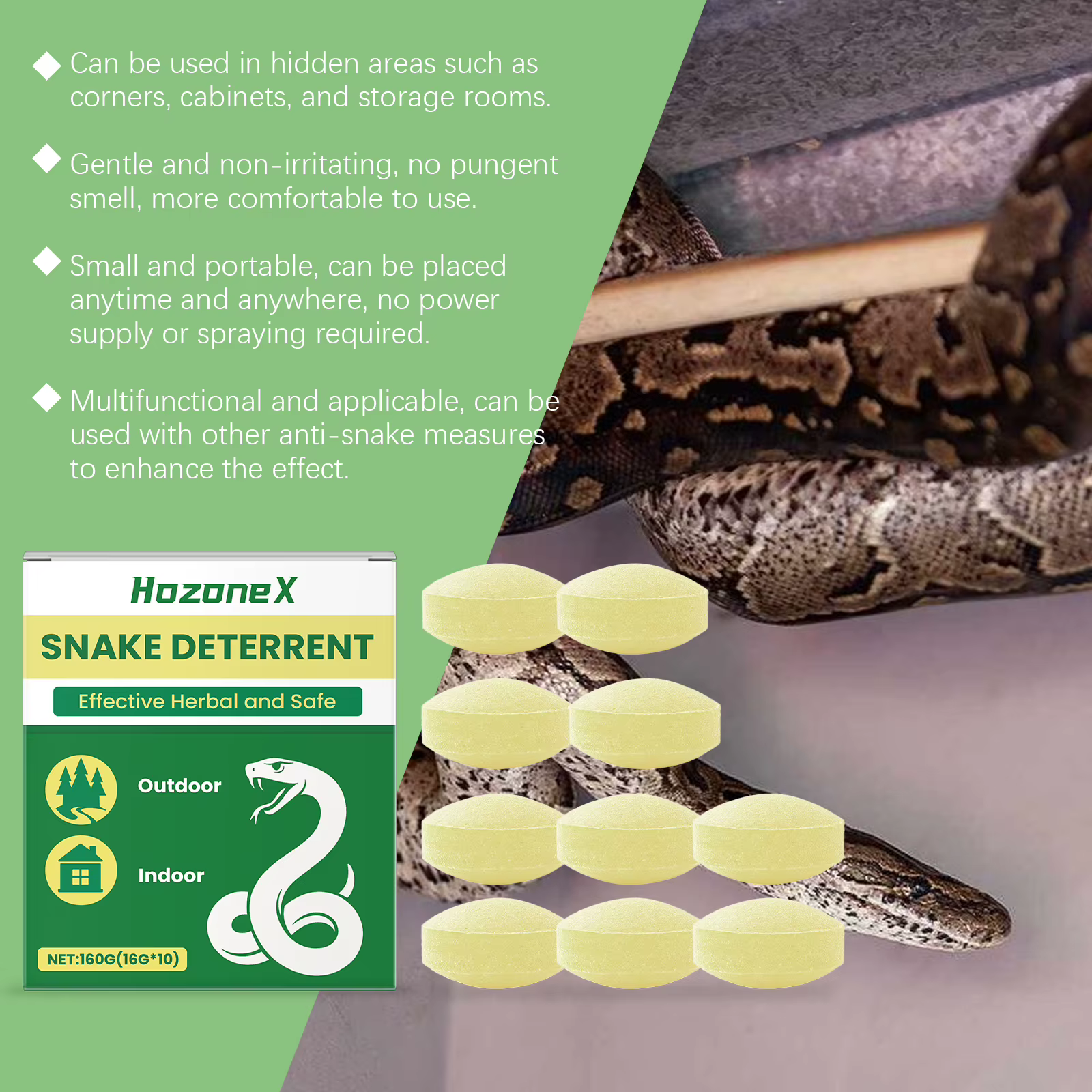 Snake Deterrent Set The Smell Repels Snakes and Keeps them Away Long-lasting Effect and Long-lasting Protection — image 6