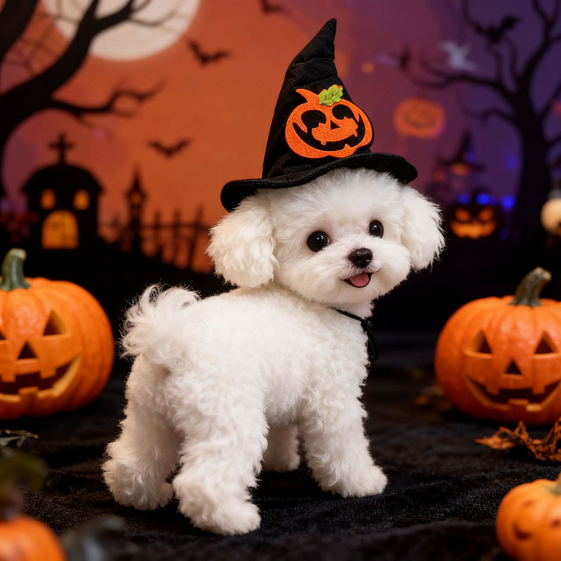 Pet Halloween Hat New Style Direct Factory Supply Pet Transformation Magic Hat Halloween Pet Hat Manufacturer — image 1