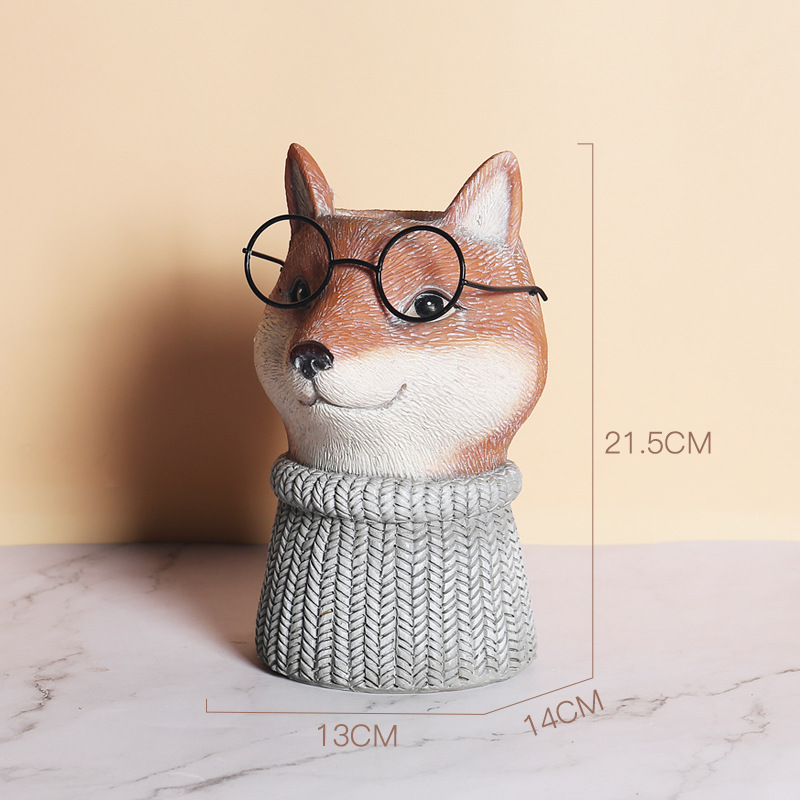 Resin Courtyard Garden Animal Flower Pot Vase Decoration — image 5