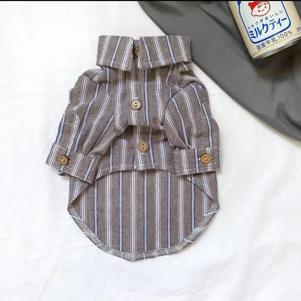 Ropa para Mascotas - Camiseta delgada rayada para perros y gatos — imagen 3