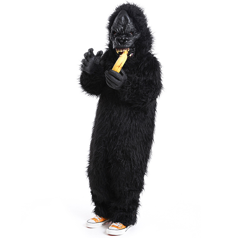 Children's Halloween Parent-Child Monster Party Costume Animal Costume King Kong Plush Gorilla — image 4