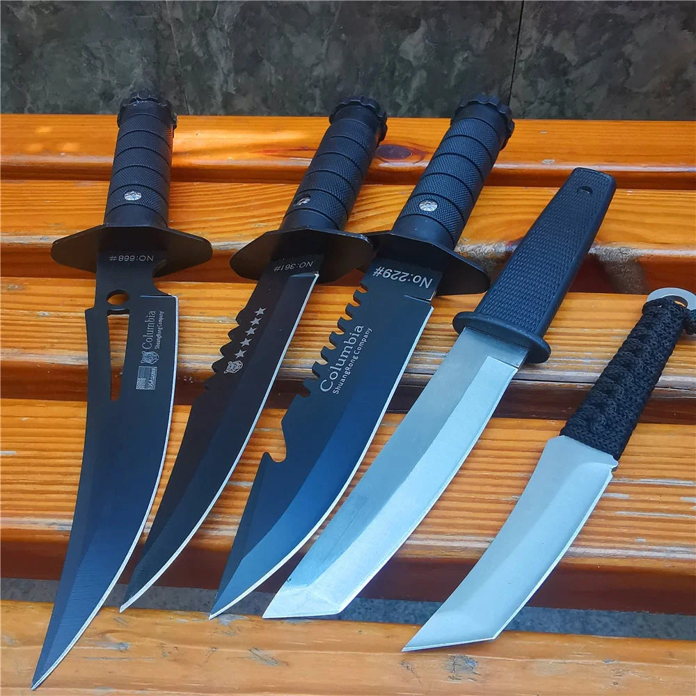 Fixed Blade Bowie Knife | Hunting Knife, ABS Handle | Sheath | Designed for Hunting, Survival, Skinning, Camping — image 1
