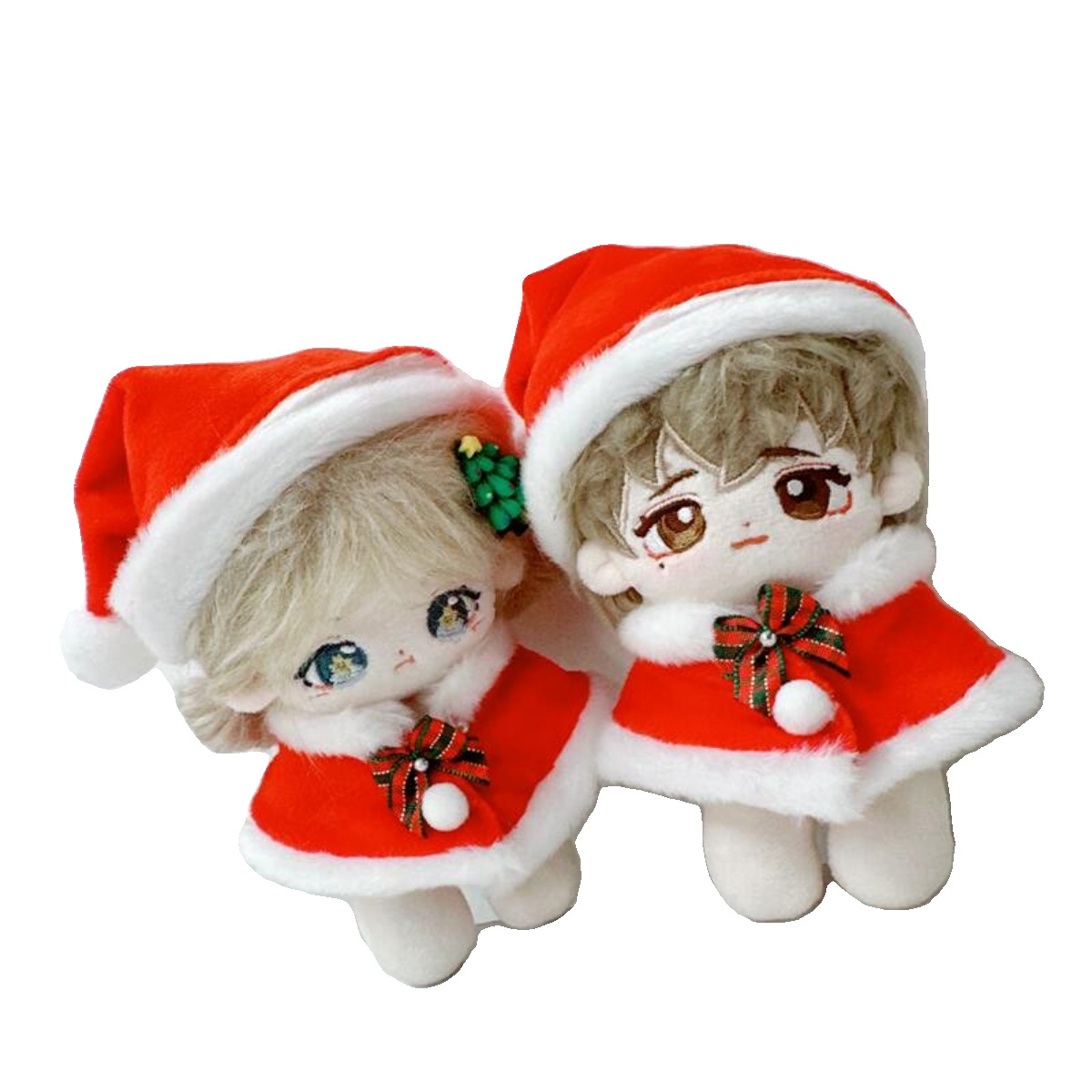 Cotton doll with starfish body normal body 15CM Christmas shawl cloak Christmas hat — image 1