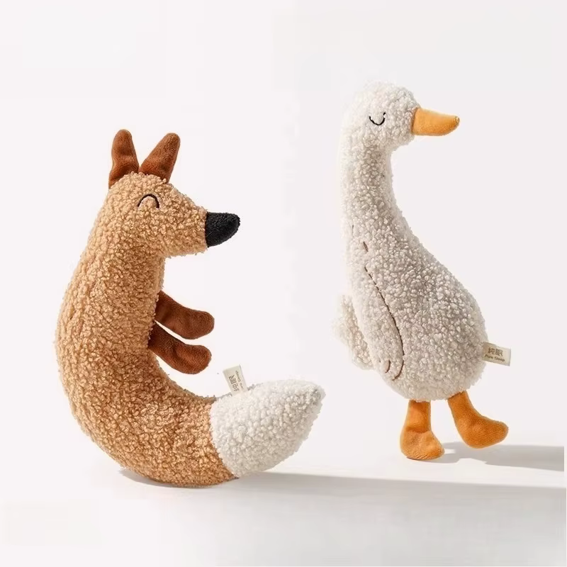 Juguetes para gatos y perros, mordedores para gatos y perros, juguete de masticar con chirrido, muñeca de peluche interactiva para gatos y perros, productos para mascotas — imagen 2