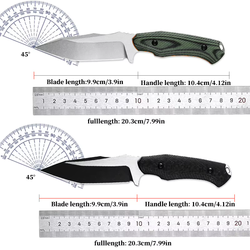 DC53 Steel Fixed-Blade Knife, Outdoor Camping and Hunting Knife, G10 Non-Slip Handle, Ideal for Hiking, Camping, and Fishing, and Also Suitable as an Everyday Carry (EDC) Tool — image 8