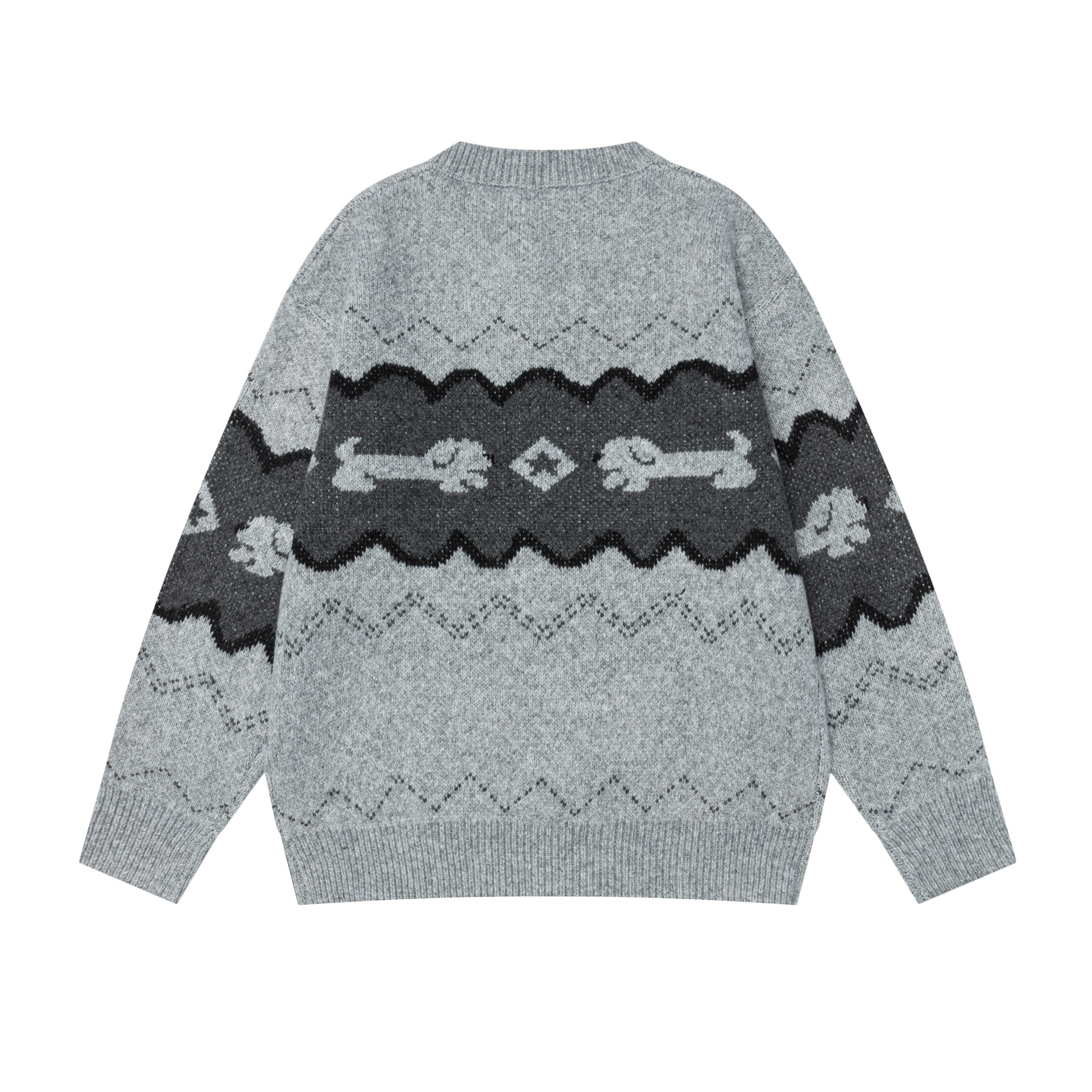 Color blocked sausage dog jacquard sweater — image 5