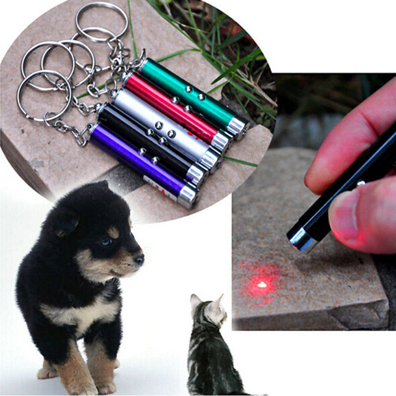 Mini Aluminum Alloy Laser Cat Wand White LED Lighting Infrared Small Flashlight Pet Products Laser Pen — image 2