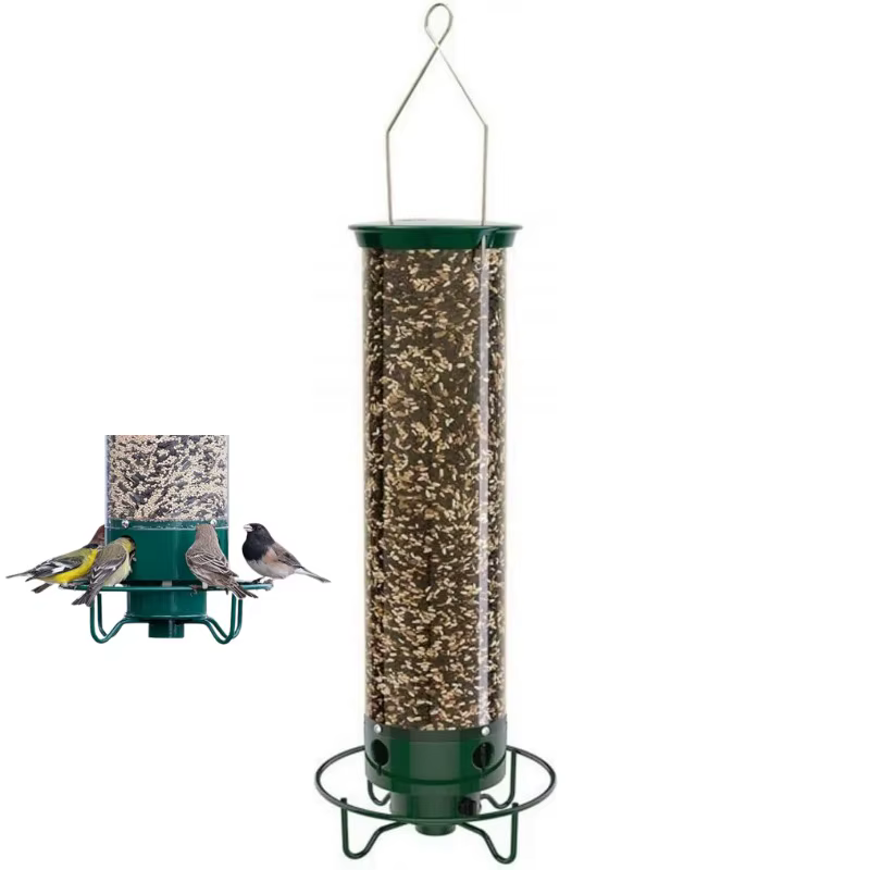 Hanging Wild Bird Feeder Weight Activated Rotating Squirrel Proof Outdoor Garden Yard Tree Mounted Automatic Bird Feeding — image 1