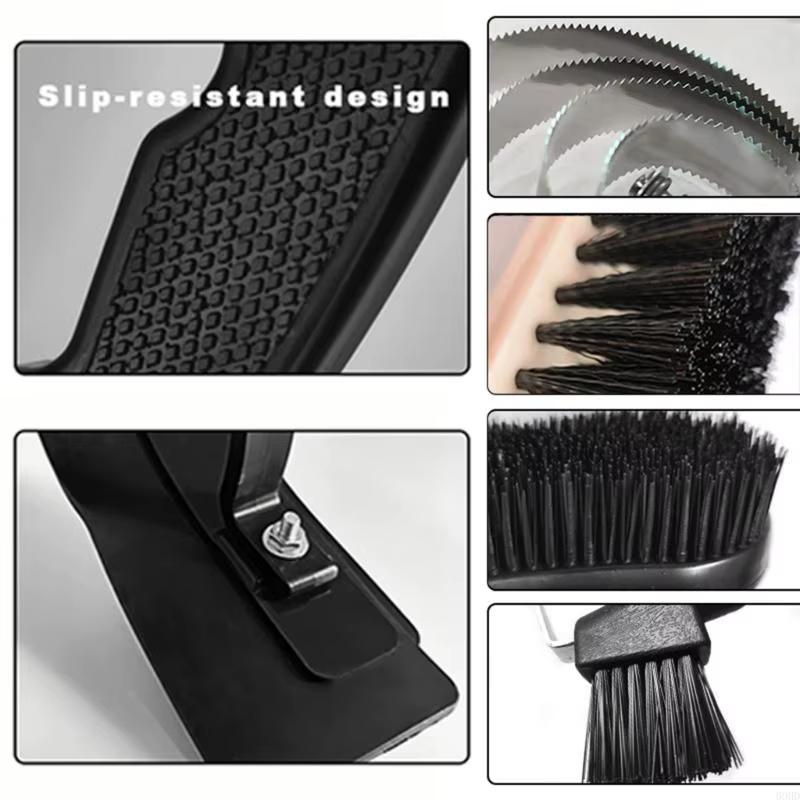 Horse Grooming Set for Coat, Tail, Foot, and Post-Wash Care with Brushes, Metal Grooming Tools, Scraper, and Carry Bag 69HD — image 4