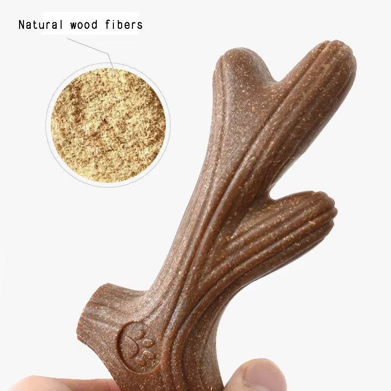 Pet Dog Chew Toys Teeth Clean Stick Interesting Pine Wood Cute Bone Shape Durable Bite Puppy Interactive Toy Pet Supplies — image 3