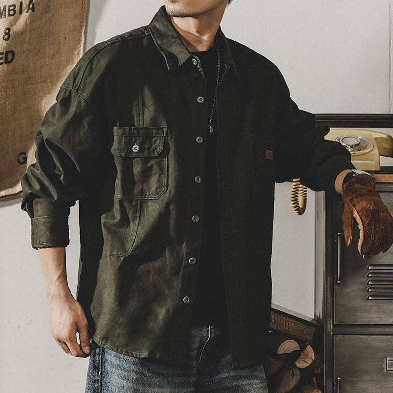 Men's Vintage Heavyweight Workwear Rugged Loose Hunting Jacket — image 4