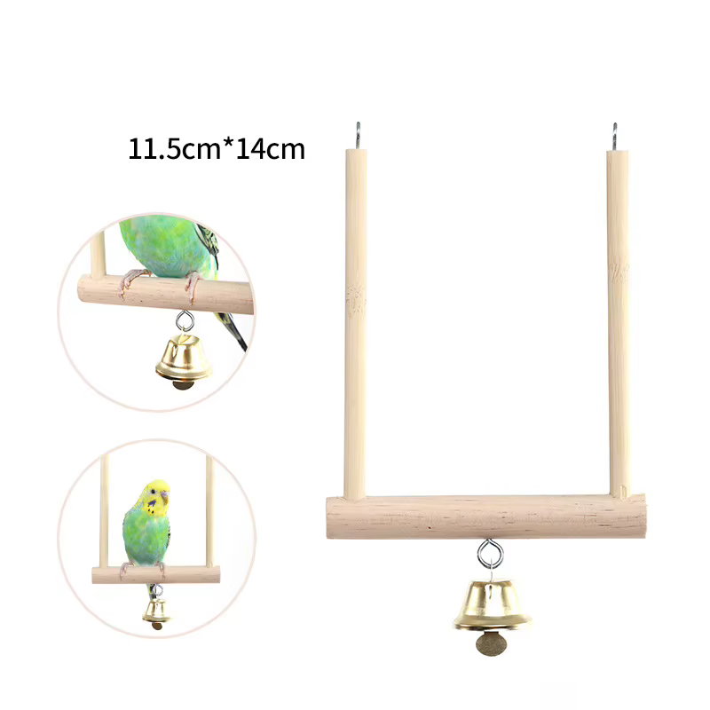 Juguetes de Suelo para Pájaros - Accesorios para Aves Coloridos en Colores Aleatorios — imagen 2