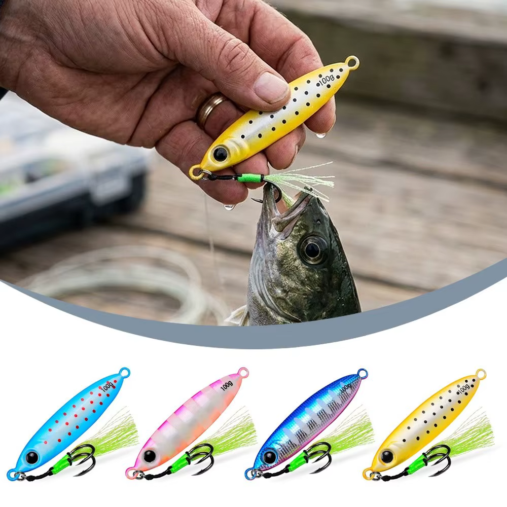 Lure de Jig de Metal Profesional Luminosa, Dura, de Caída Rápida, Lure de Jigging, VIB Vertical, Lures de Agua Salada, Equipo de Pesca Exterior — imagen 1