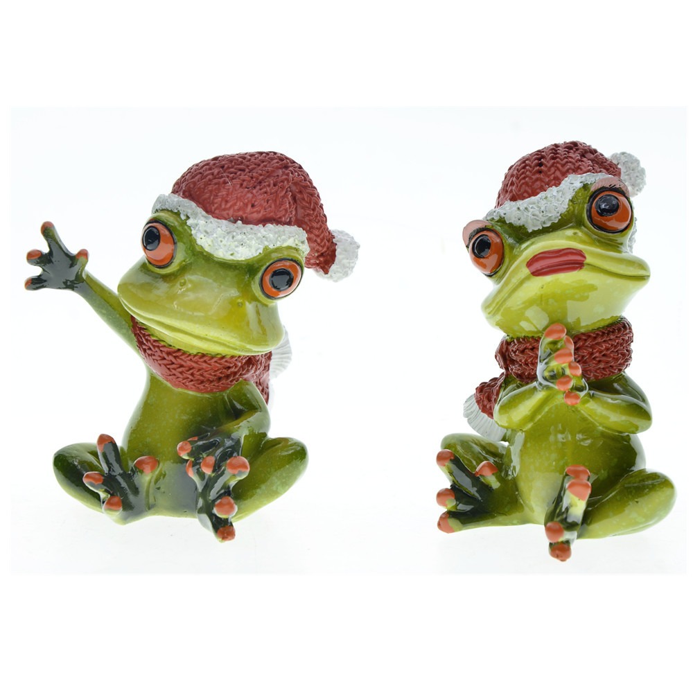 Family couple frog resin decorative ornaments — image 5
