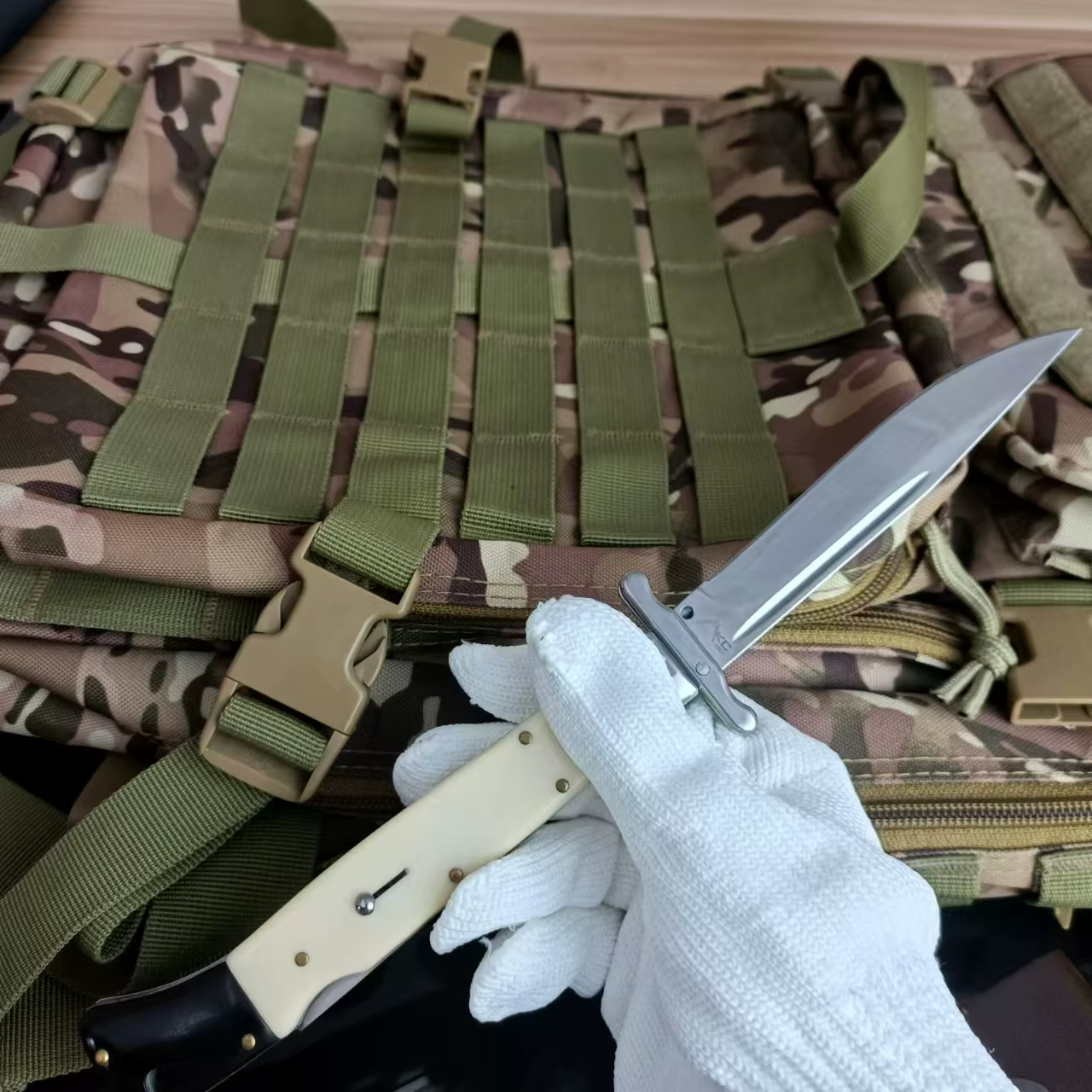 Russian Finka NKVD 440C Steel Blade Utility Survival Camping Hunting Rescue Knife Outdoor Portable Folding Knives EDC Tools — image 6